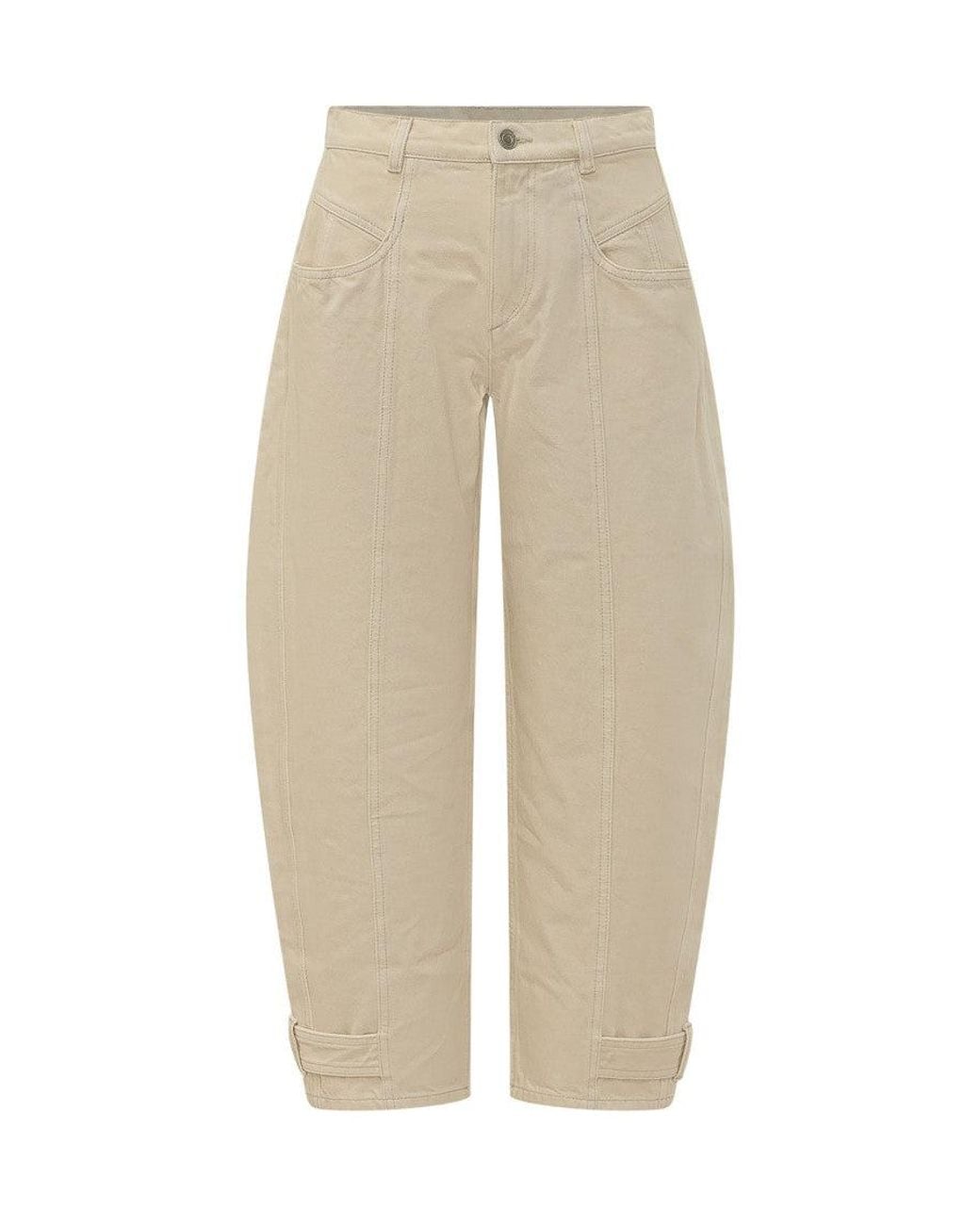 Isabel Marant Natural Relaxed Cargos Pants