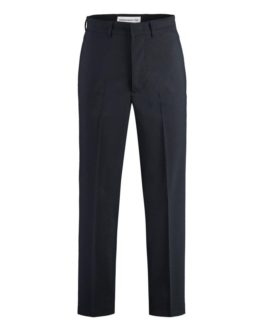 Department 5 Blue Dark Straight Pants for men