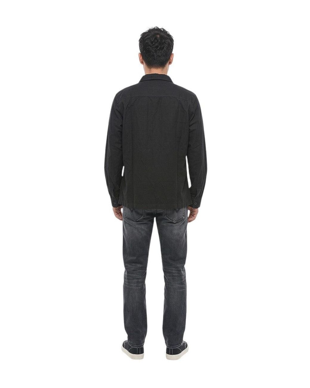 DIESEL Black Regular Solid Shirt for men
