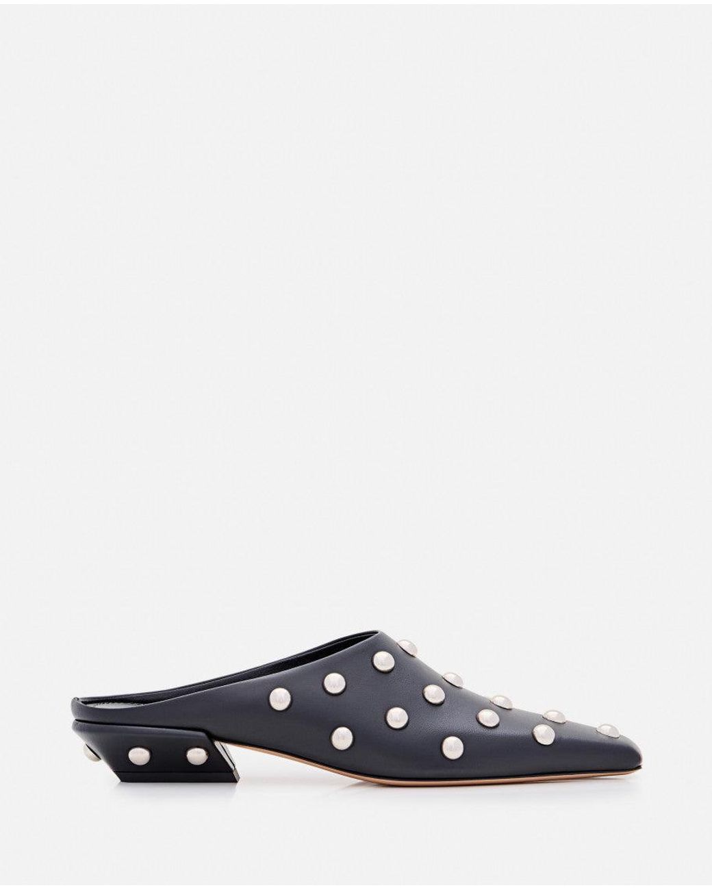 Paris Texas White Slip On Mules