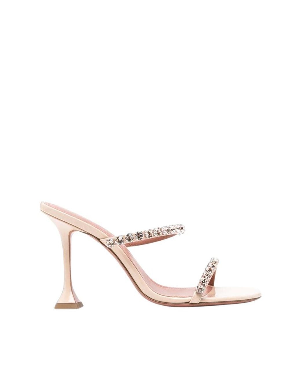 AMINA MUADDI Pink Embellished Gigi Heels