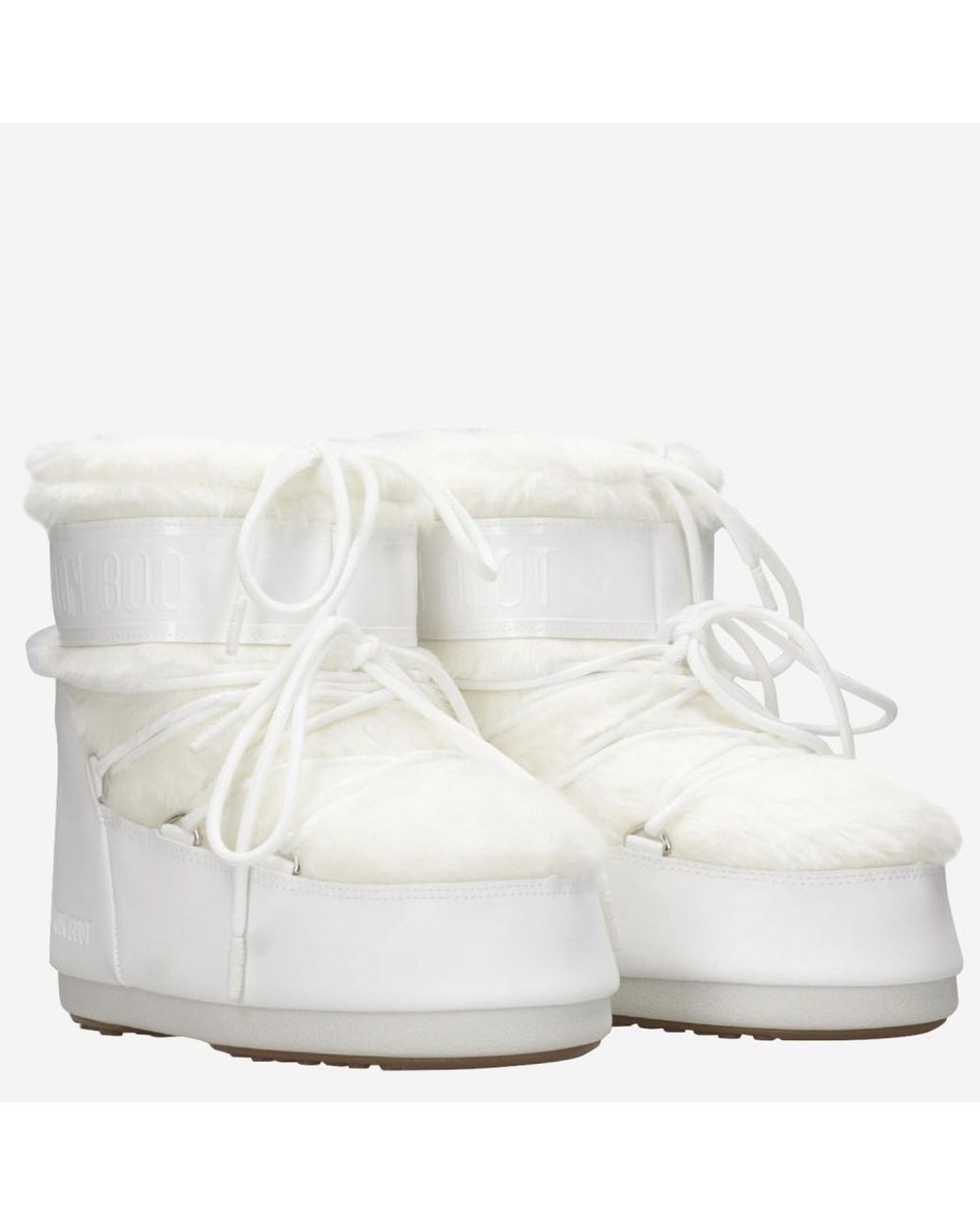 Moon Boot White Logo Boots for men
