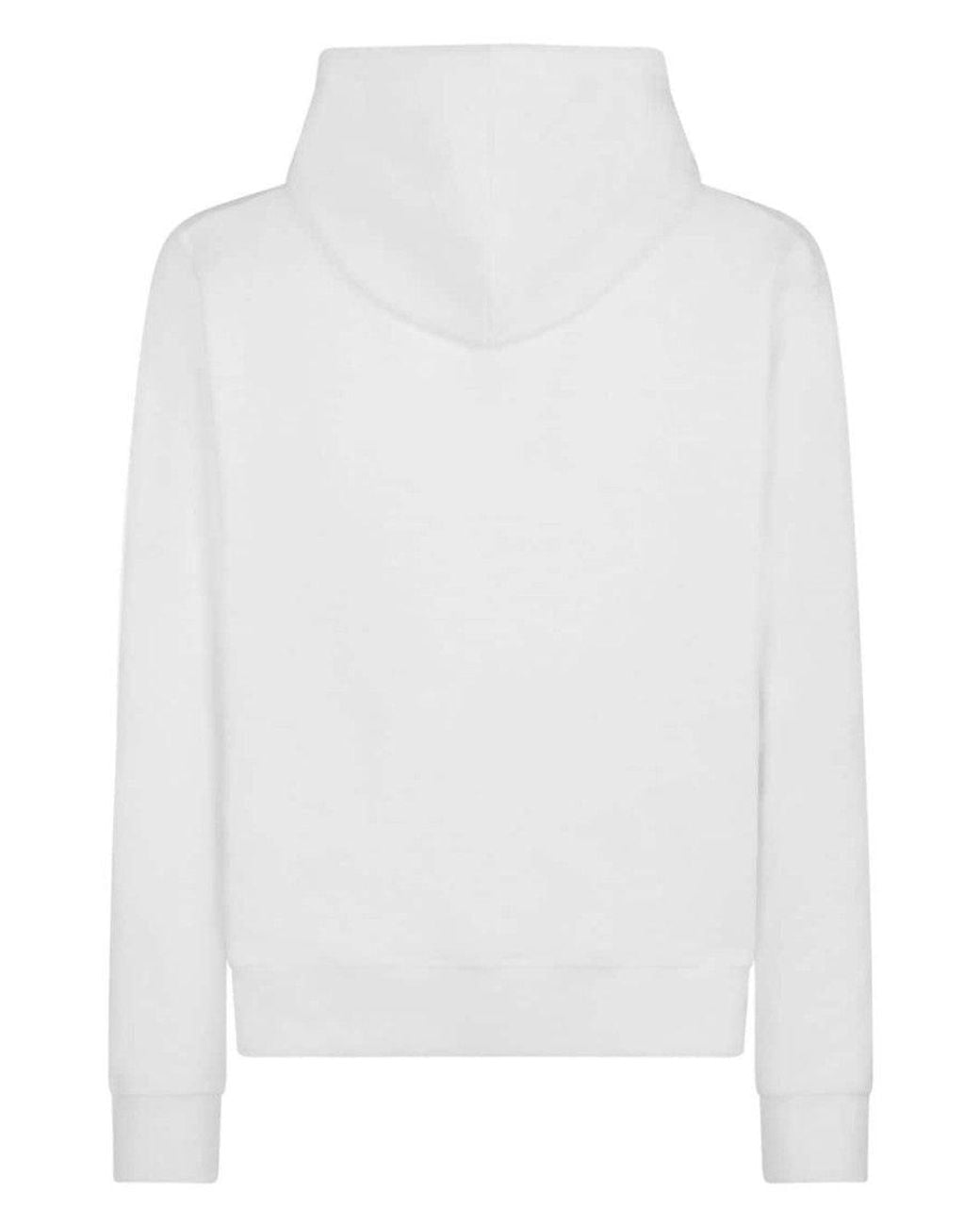 DSquared² White Sweatshirt With Logo for men