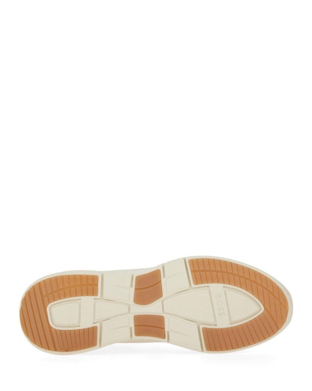 Boss White Solid Titanis Sneakers for men