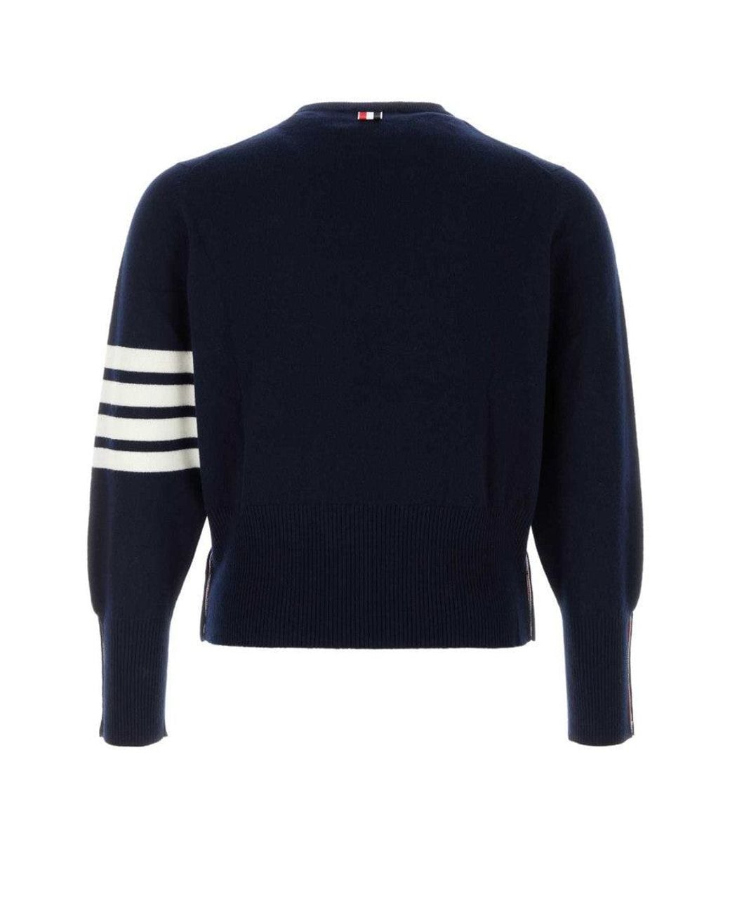 Thom Browne Blue 4-Bar Jumper for men