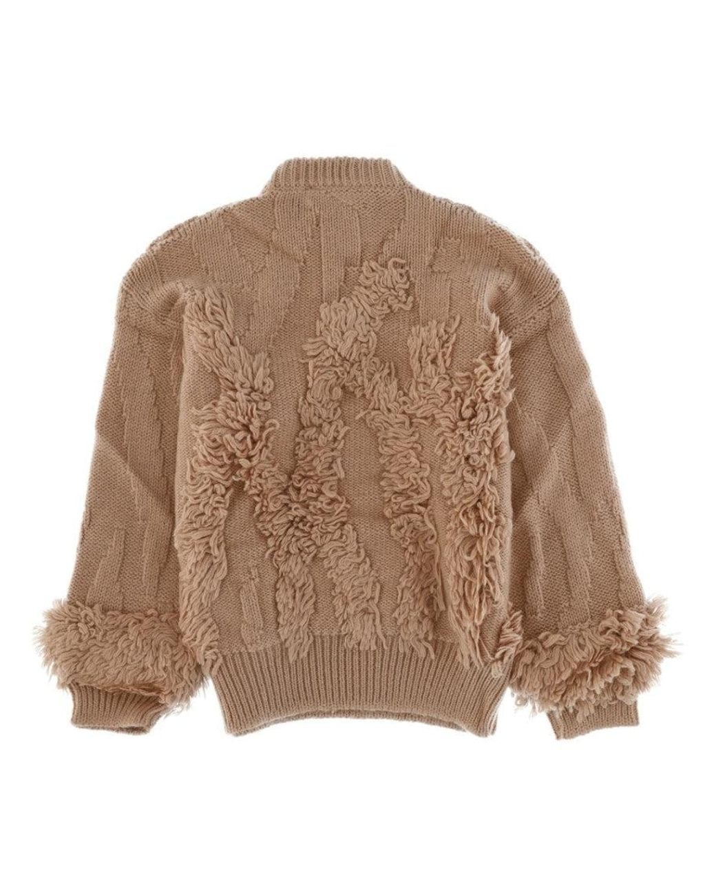 Circus Hotel Brown Knitted Mock Collar Sweater