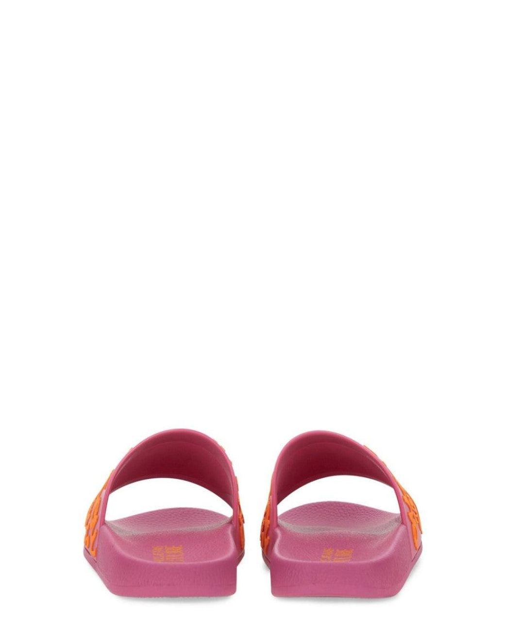 Versace Jeans Couture Pink Logo Slides