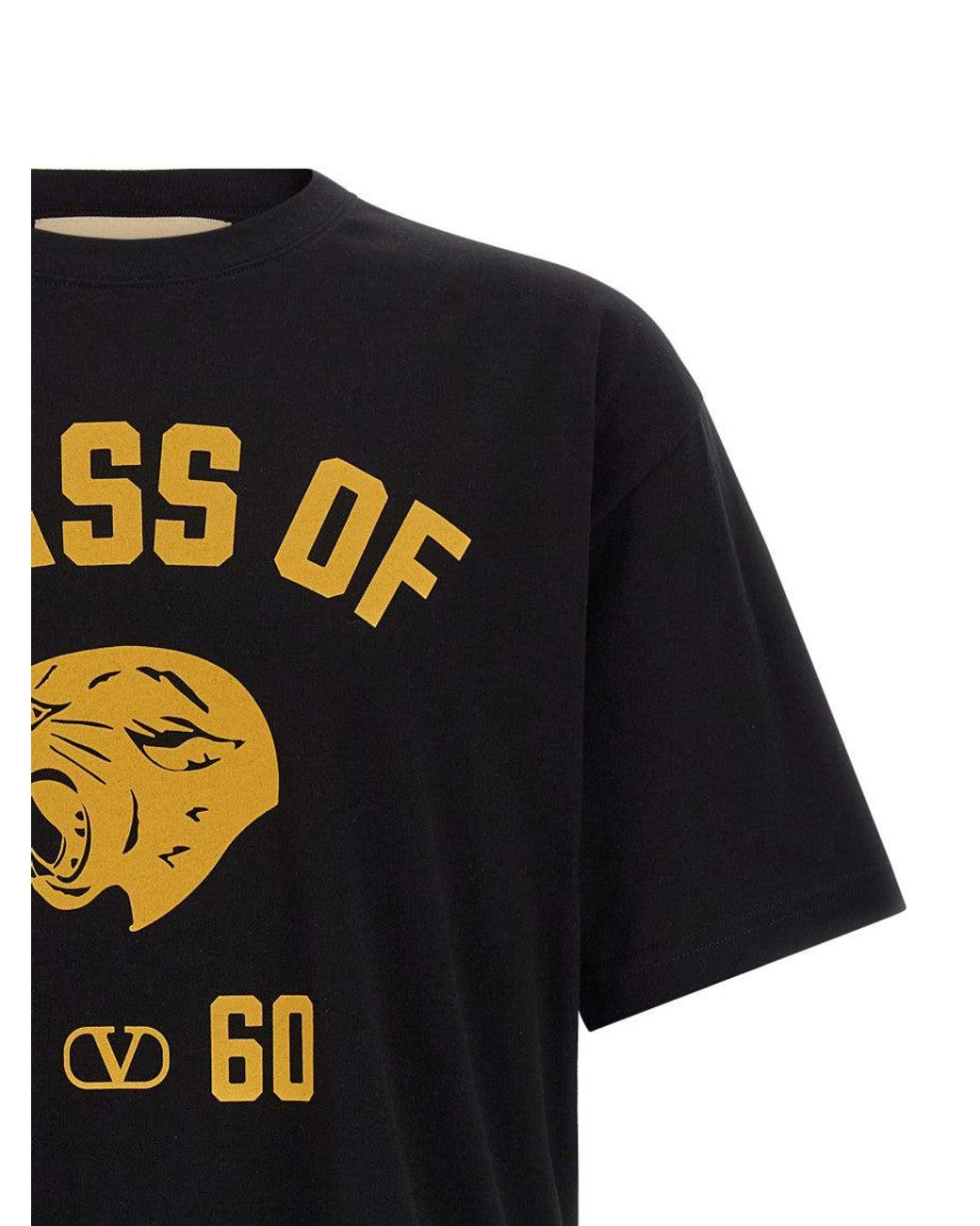 Valentino Black Crew Neck T-Shirts for men