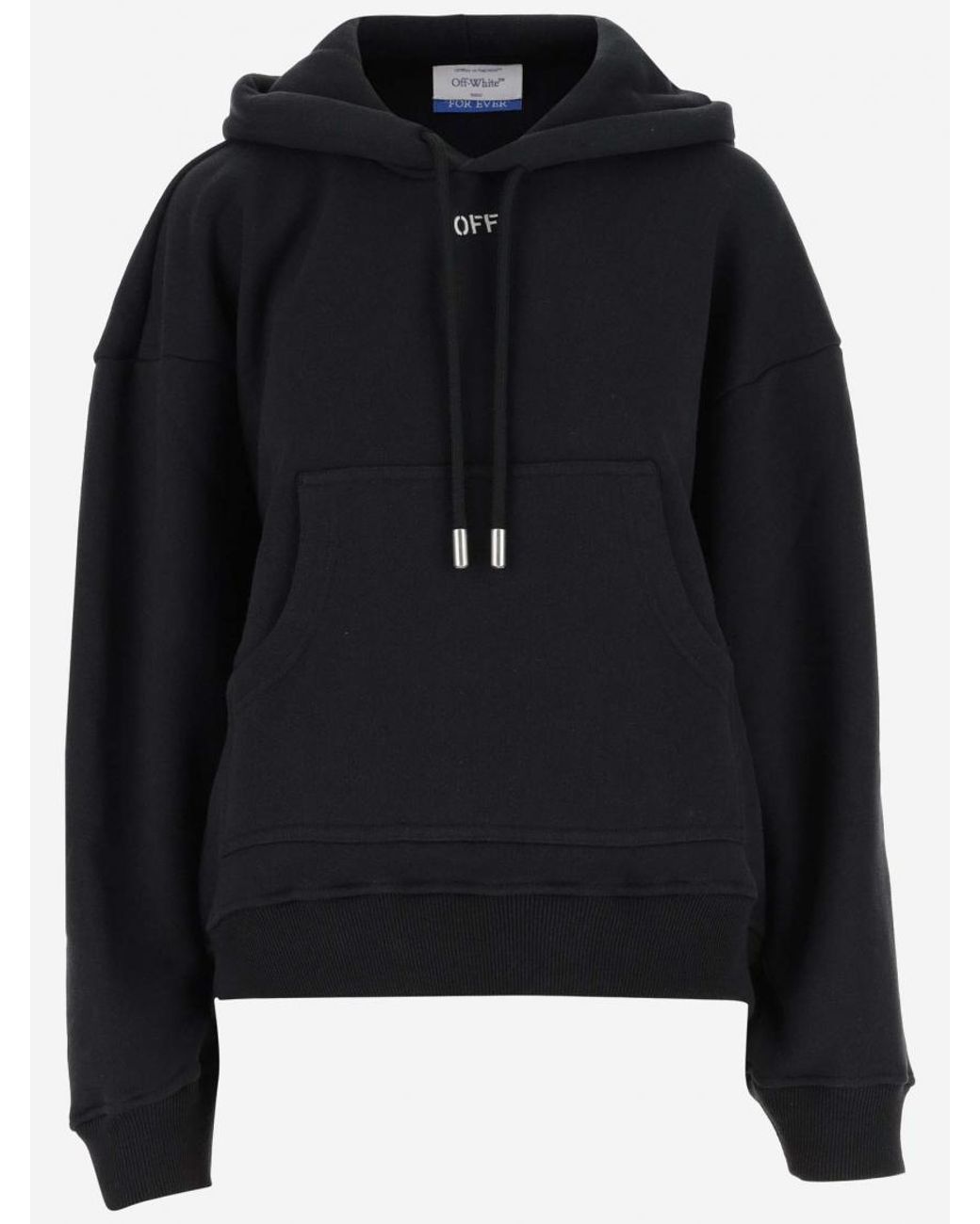 Off-White c/o Virgil Abloh Black Off Logo Cotton Hoodie