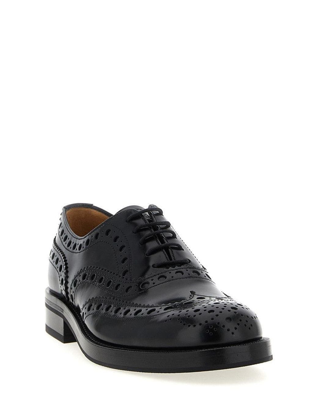 Church's Black Leather Lace Up Shoes