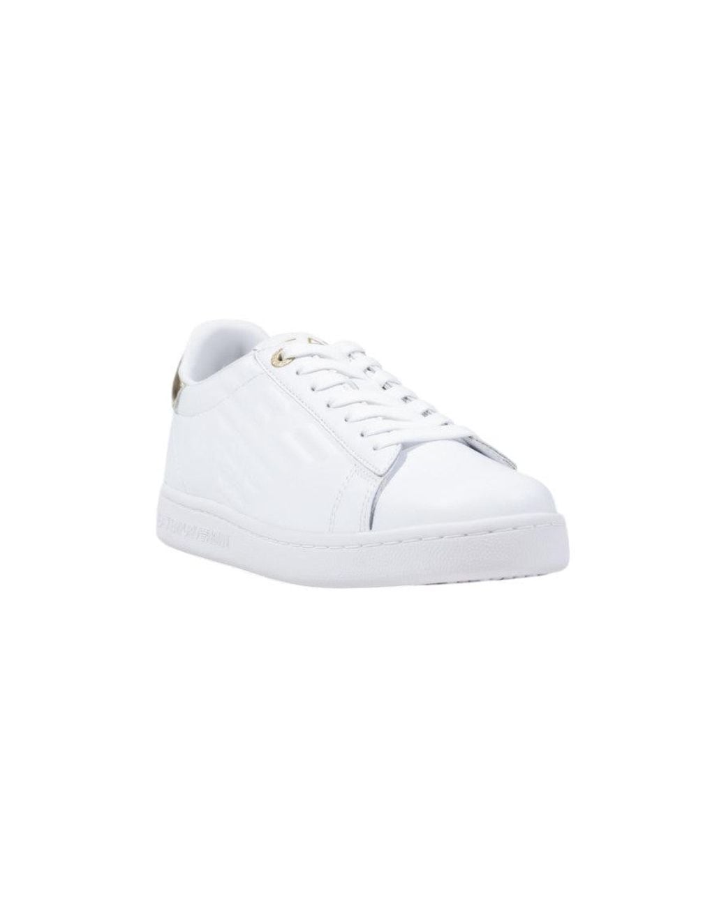 EA7 White Low Top Sneakers