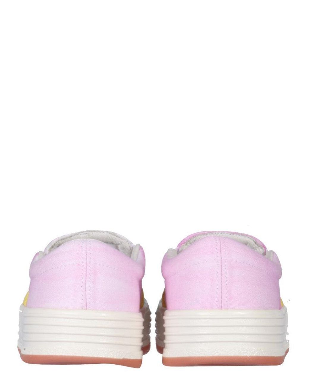 Palm Angels Pink Suede Sneakers for men