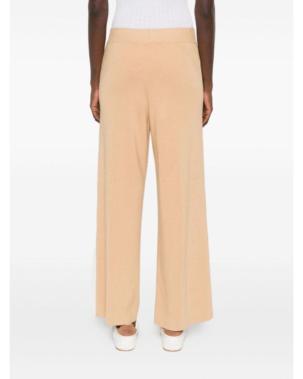 Elisabetta Franchi Natural Logo Trousers