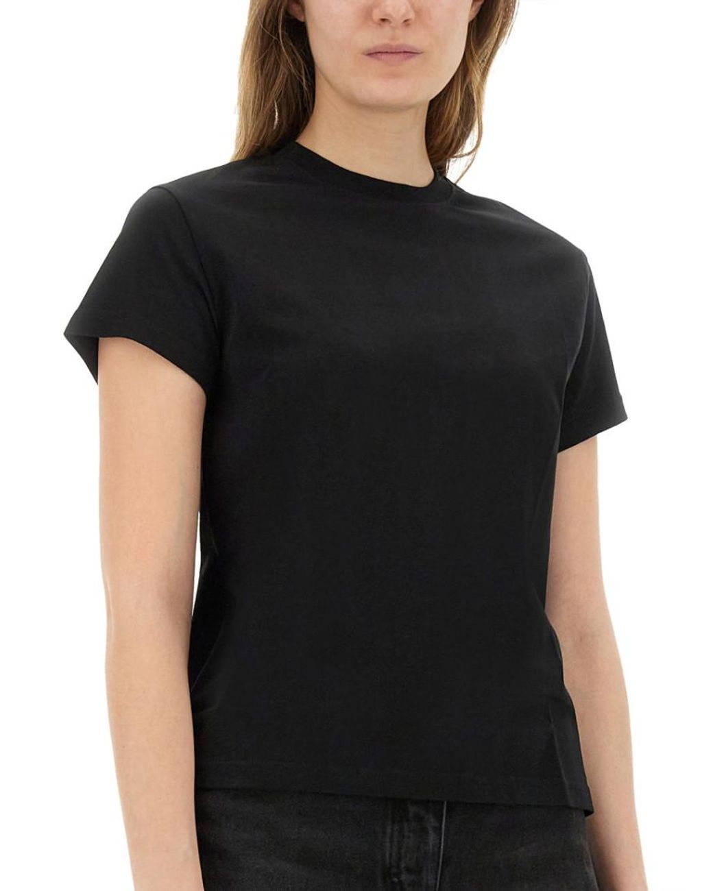 Studio Nicholson Black Solid Crew Neck T-Shirt