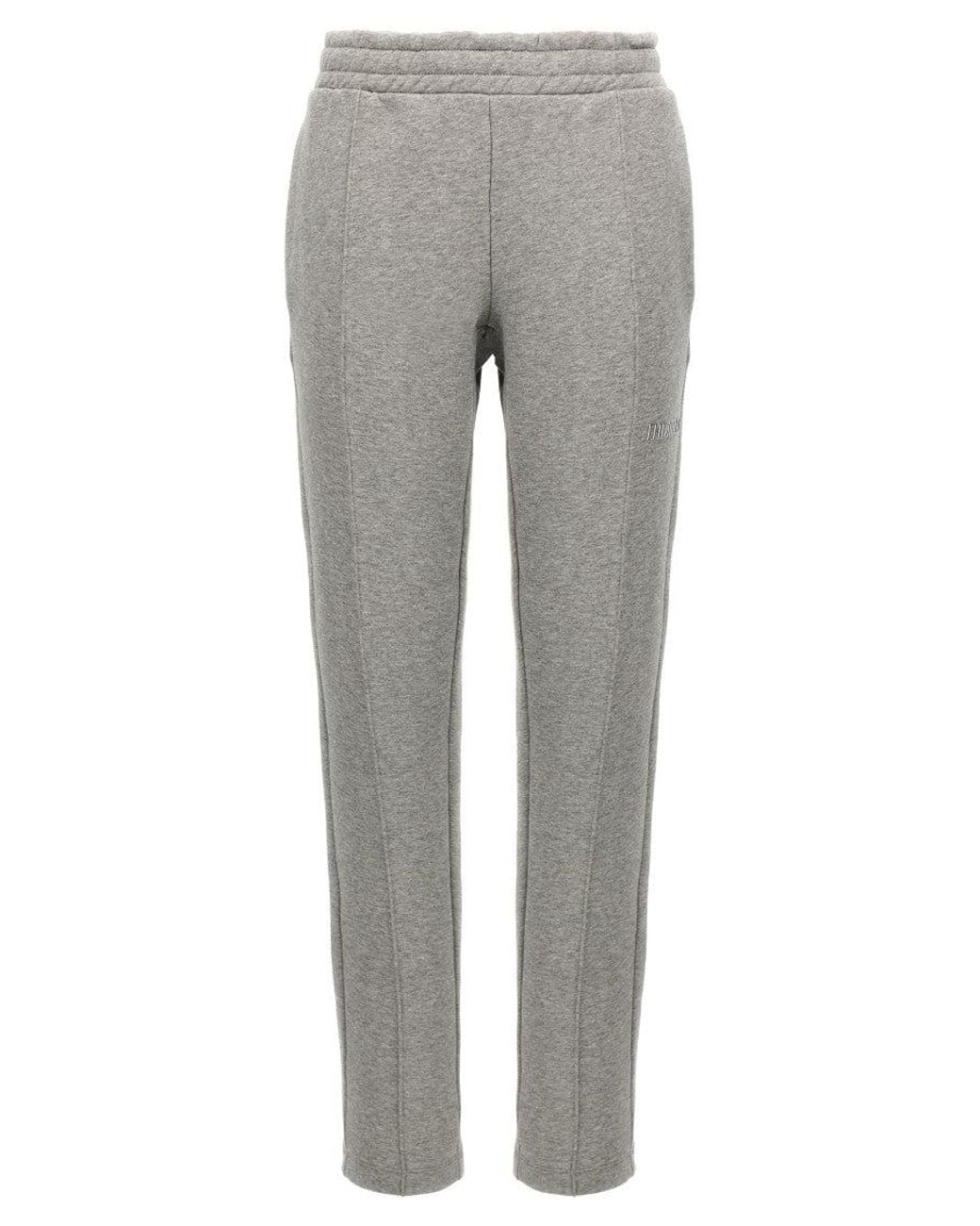 The Attico Gray Logo Joggers