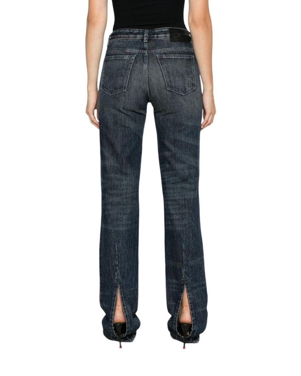 DIESEL Blue Denim Cotton Jeans