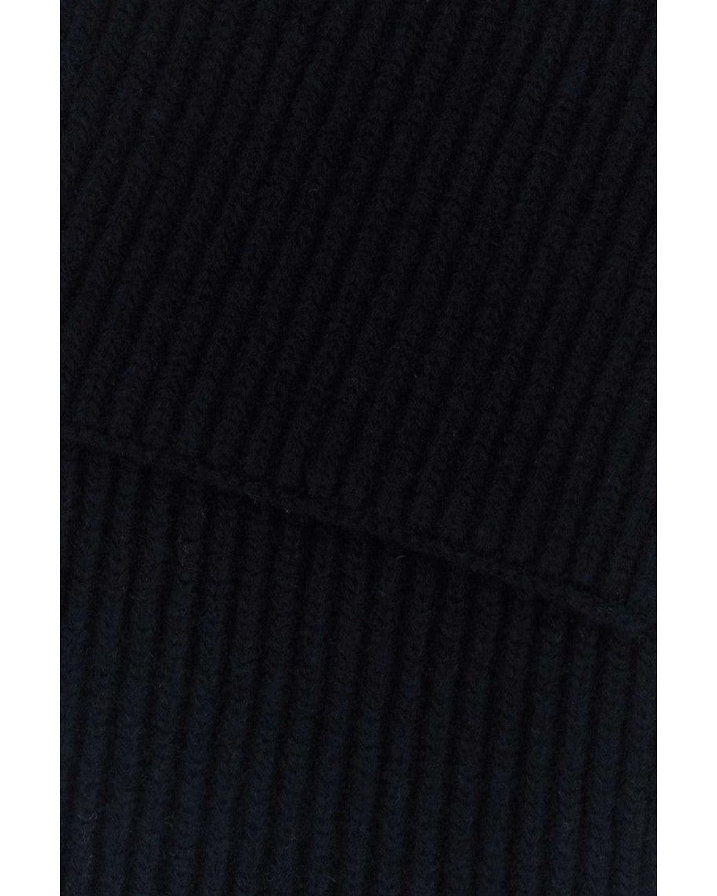 Maison Margiela Black Striped Scarf for men