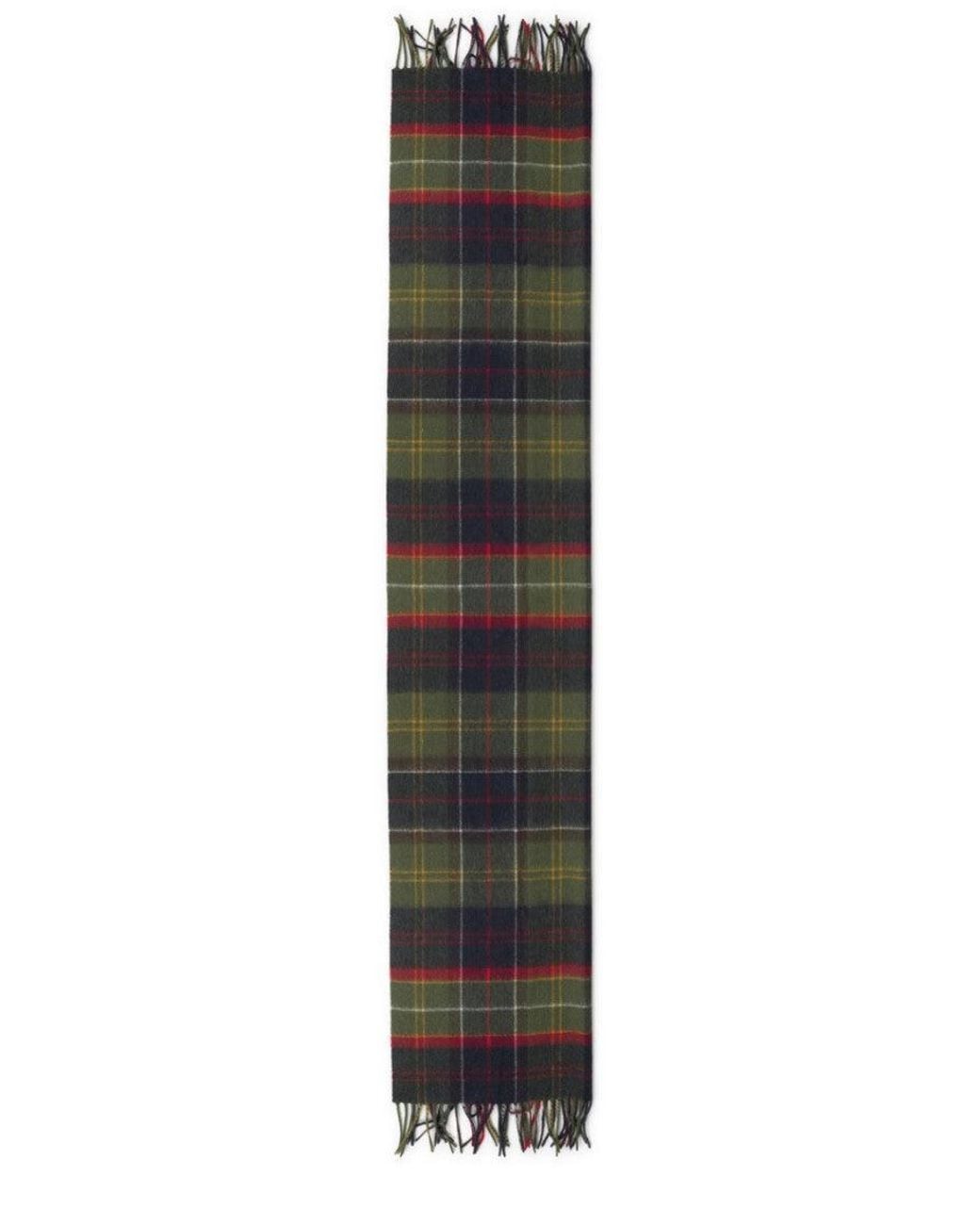 Barbour Multicolor Patchwork Tartan Plaid Scarf for men