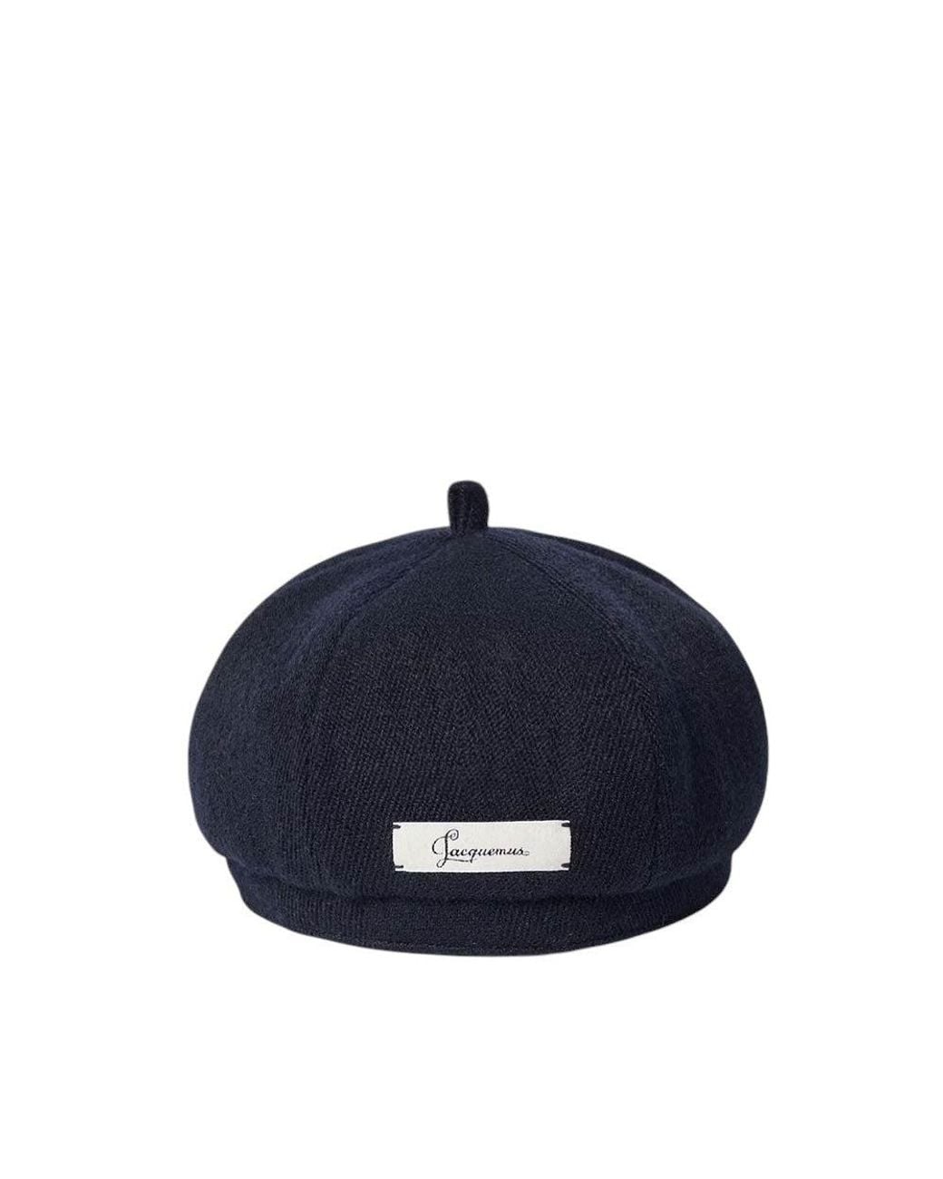Jacquemus Blue Logo Bakerboy Cap