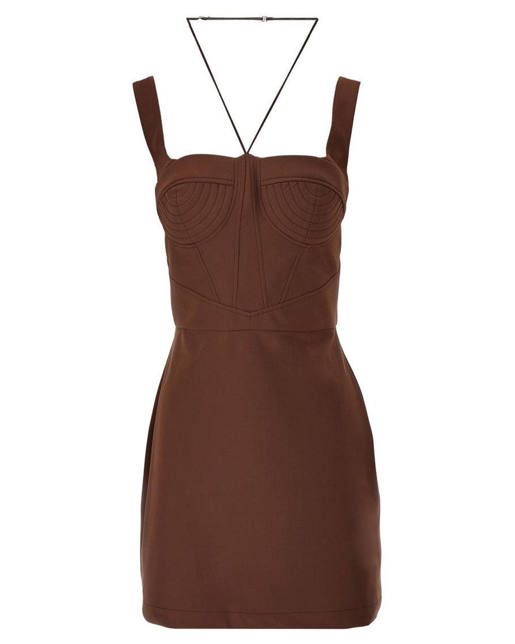 Nensi Dojaka Brown Maddie Dress