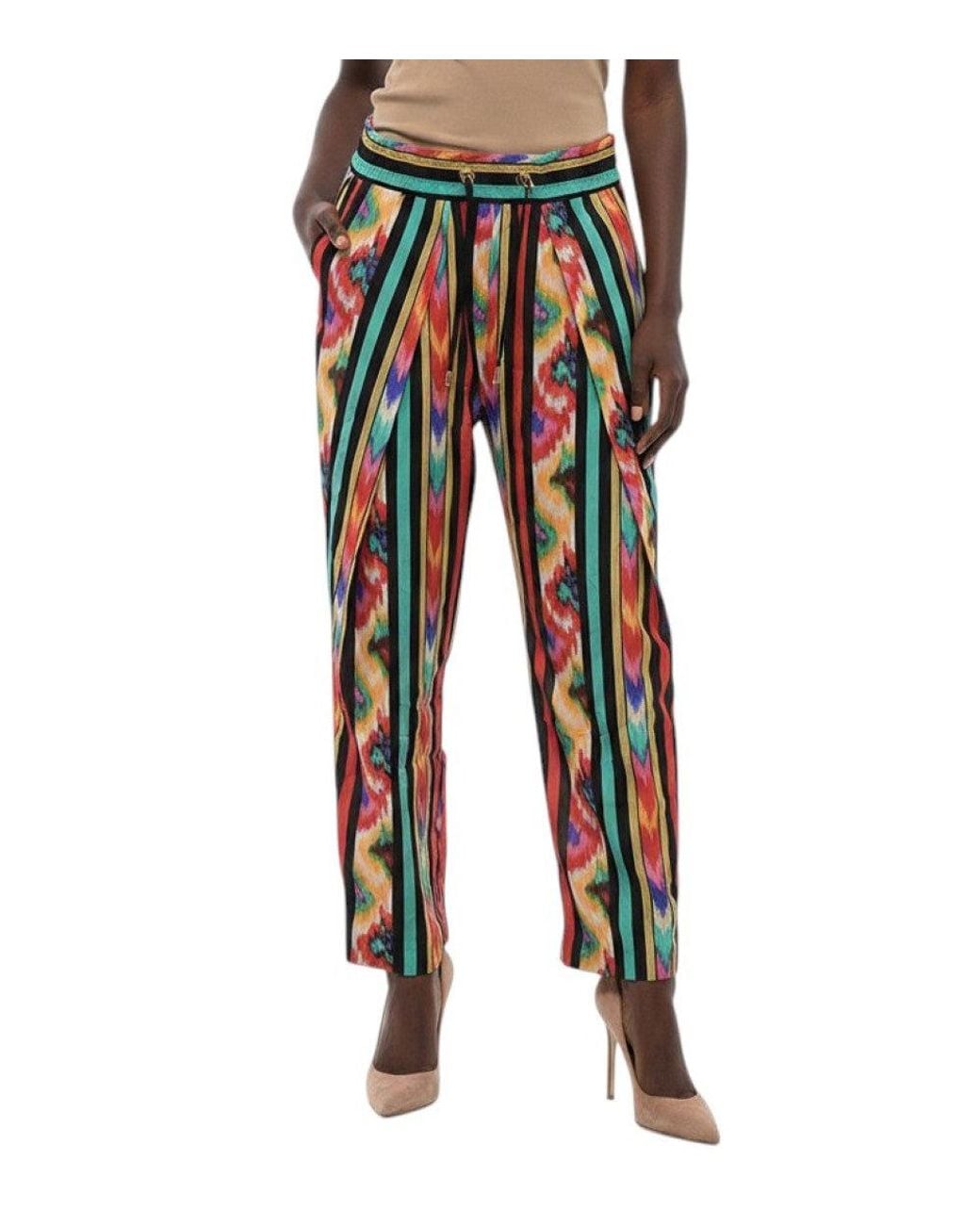 Balmain Multicolor Multi Color Drawstring Pant