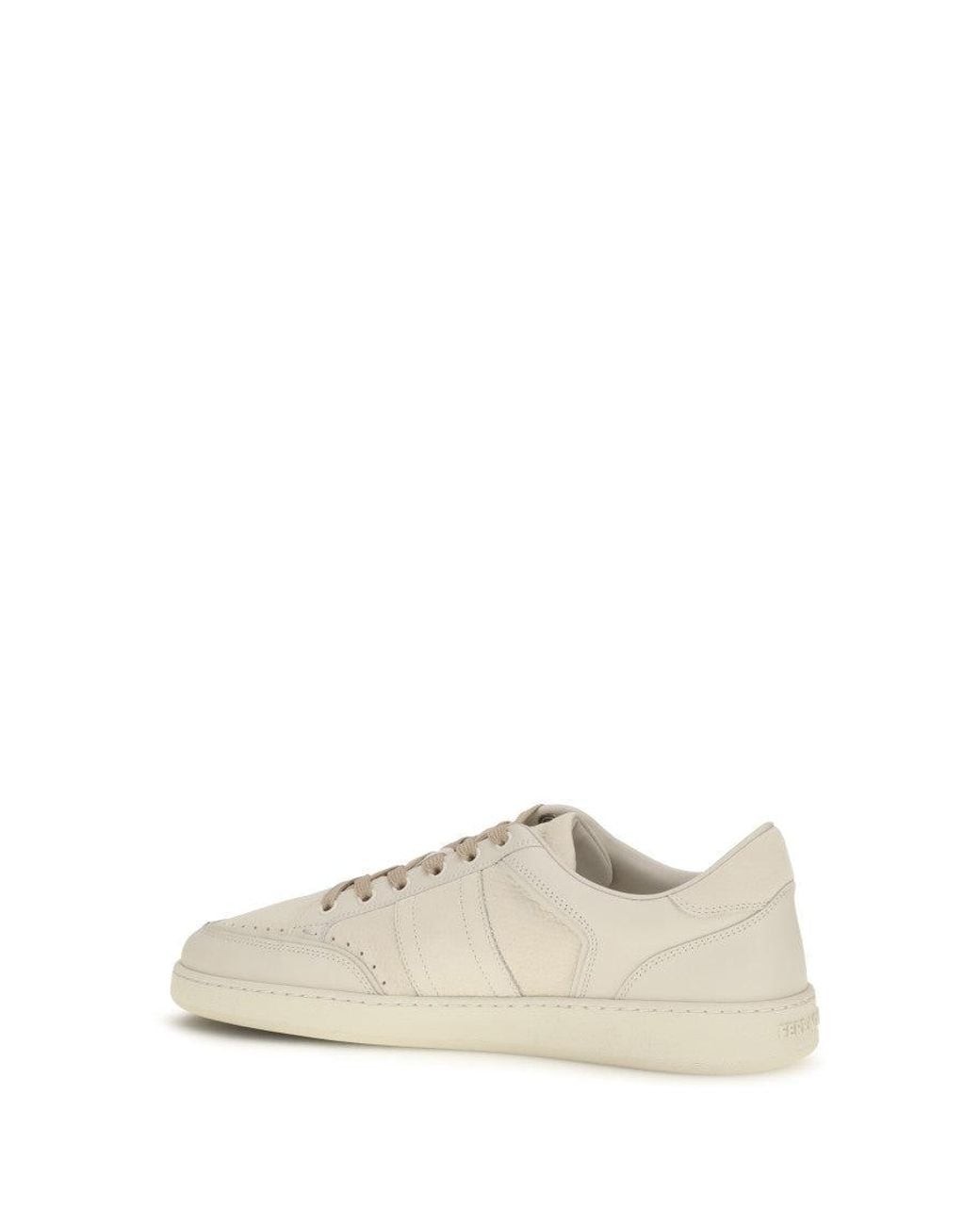 Ferragamo White Logo Sneakers for men