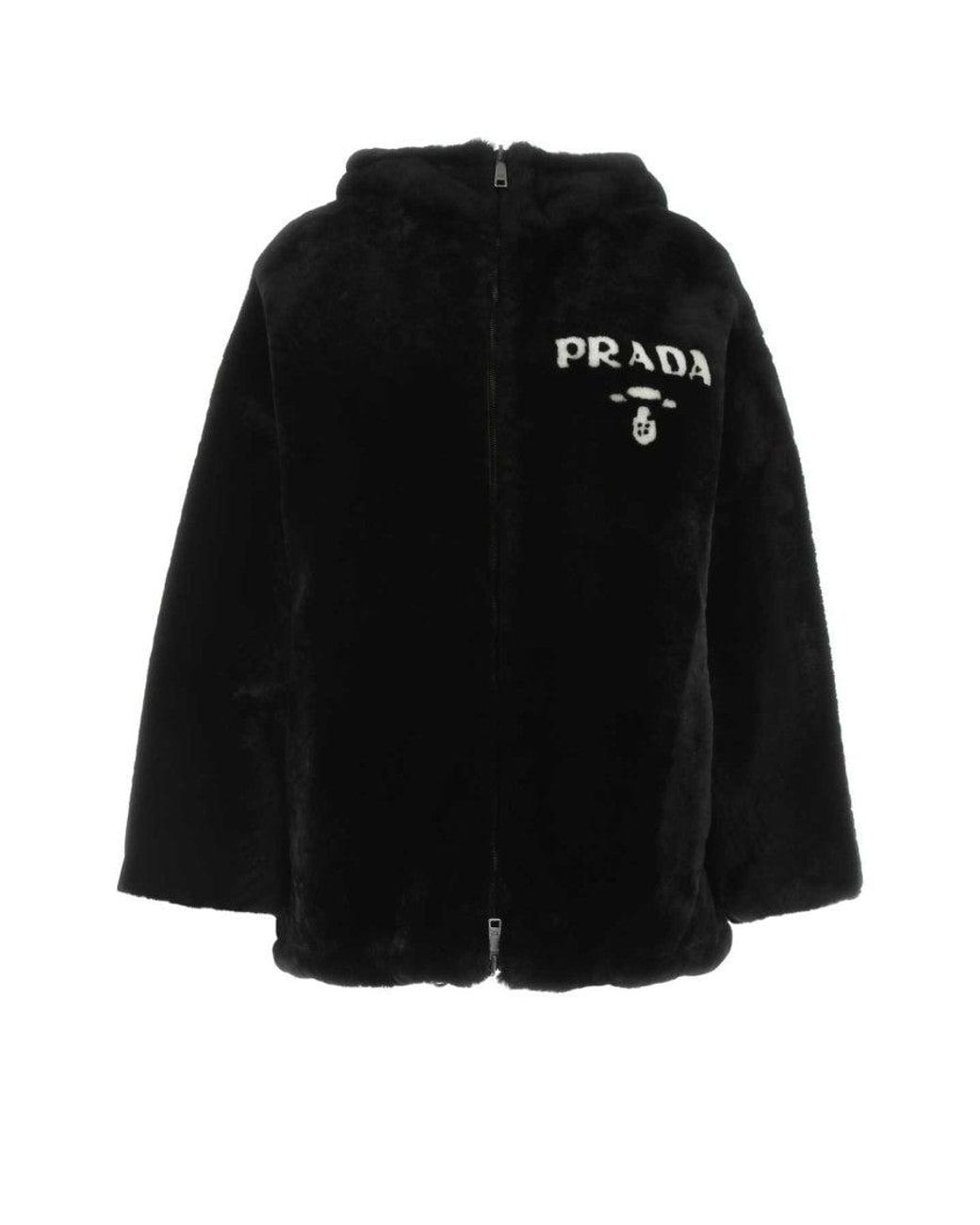 Prada Black Reversible Fur Coat