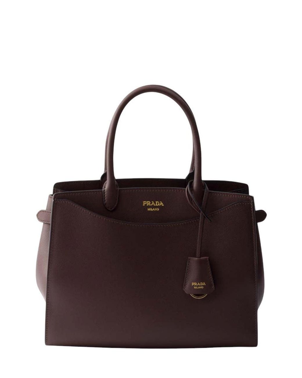 Prada Brown Logo Large Satchel