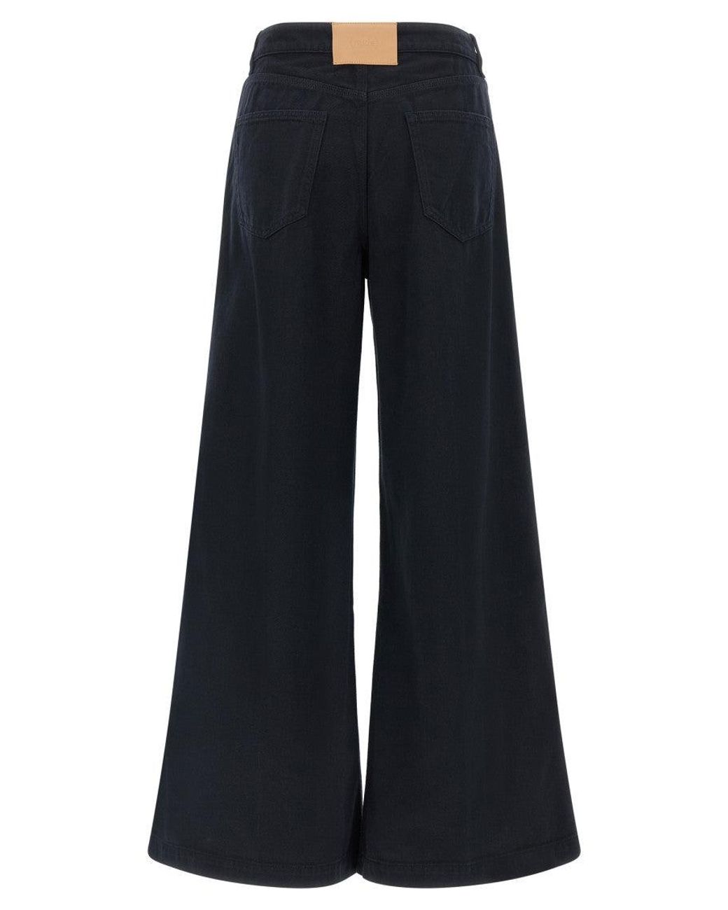 Nude Blue Flared Mid Rise Jeans