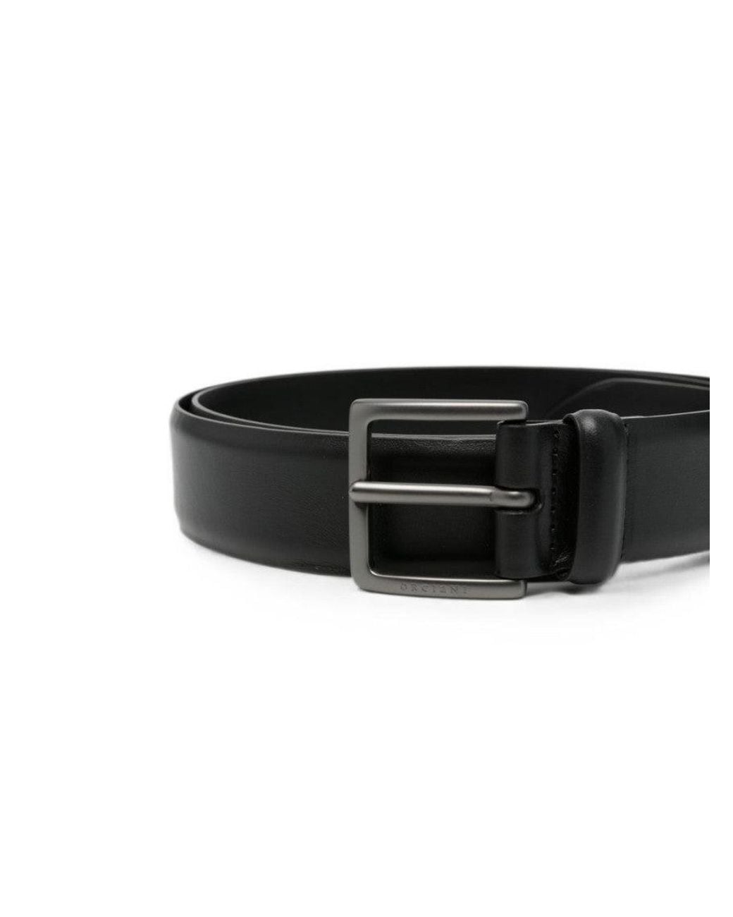Orciani White Logo Buckle Belt for men