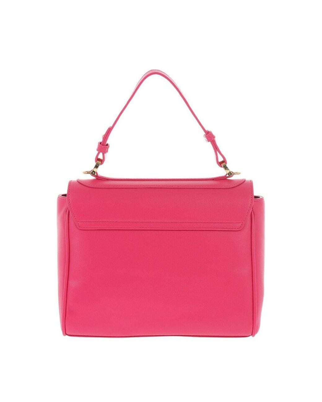 Love Moschino Pink Logo Plaque Small Satchel