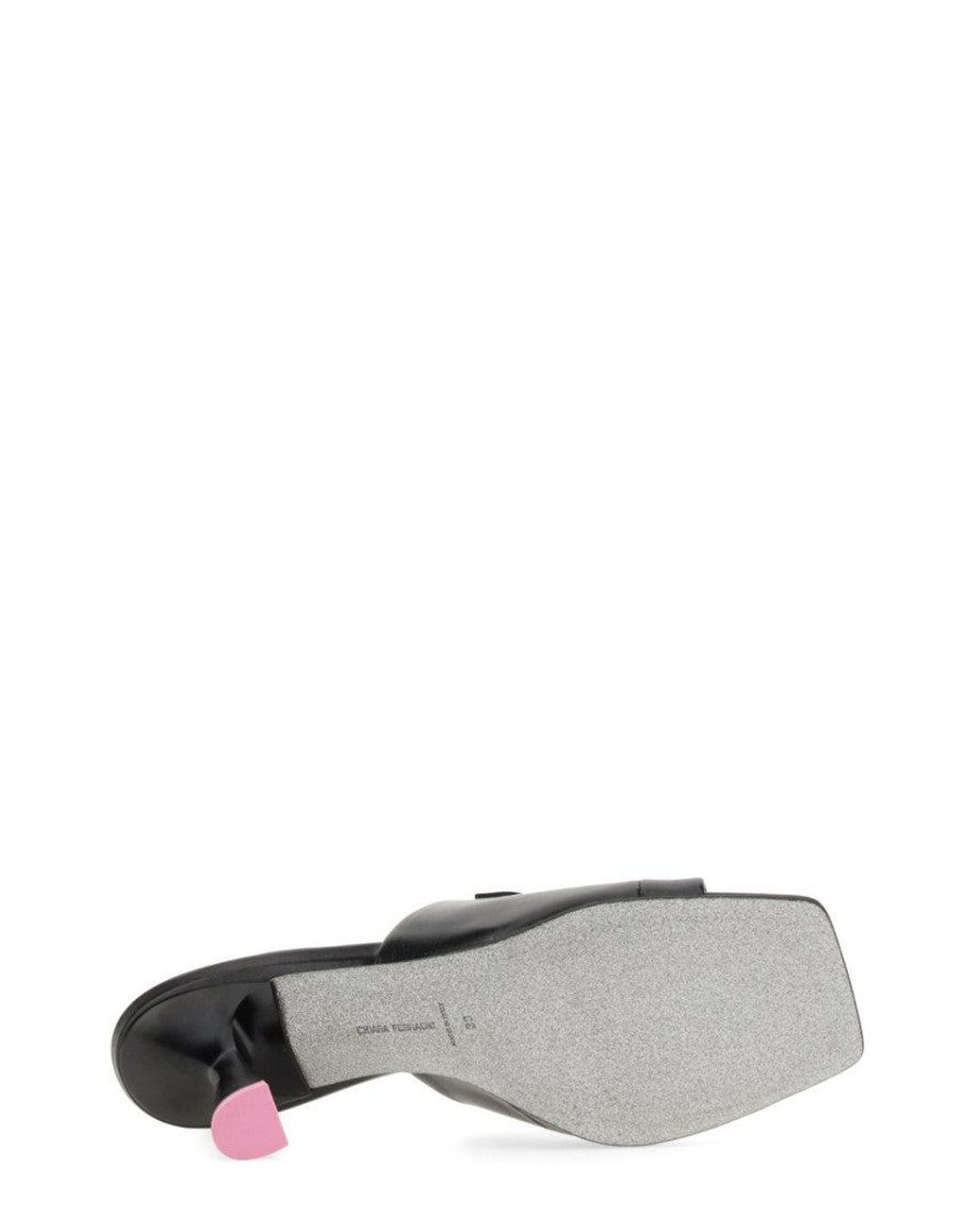 Chiara Ferragni Black Logo Heels