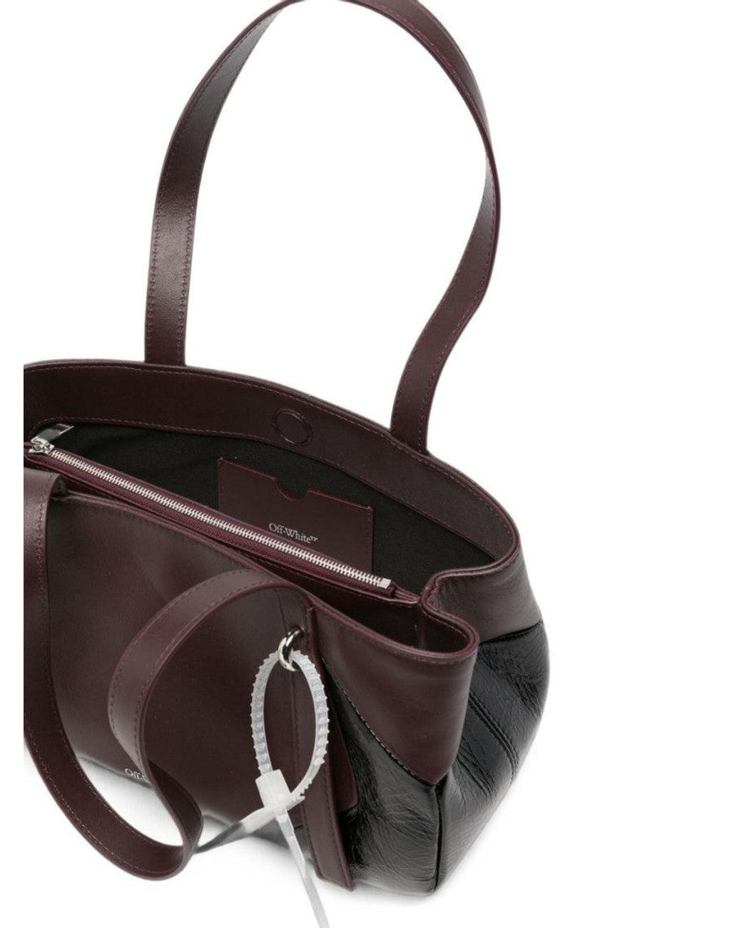 Off-White c/o Virgil Abloh Black Bordeaux Oyah Small Tote