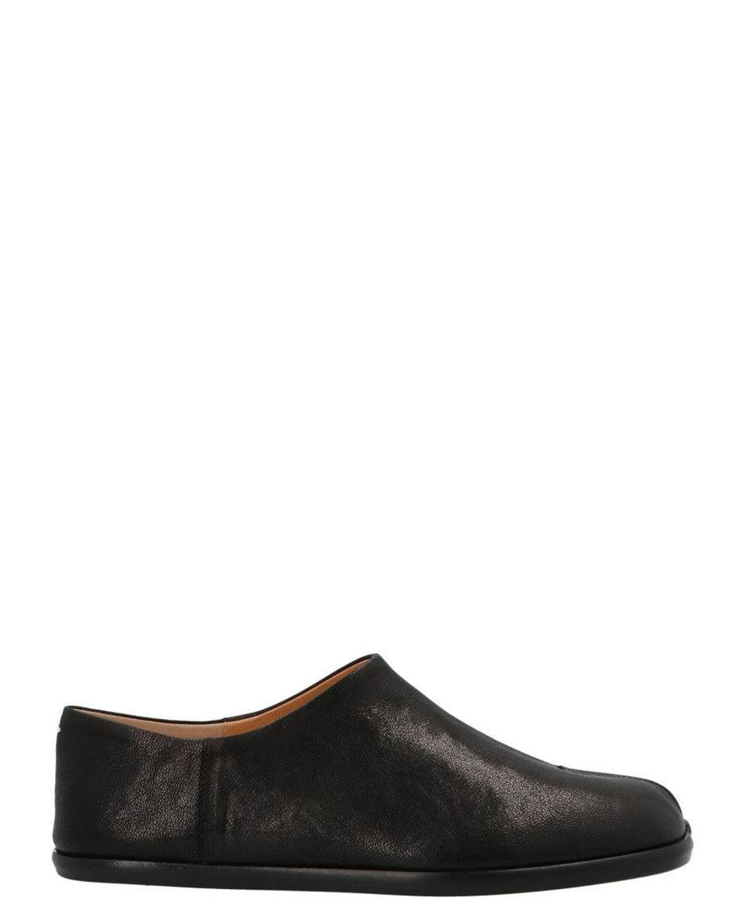 Maison Margiela Black Solid Tabi Loafers