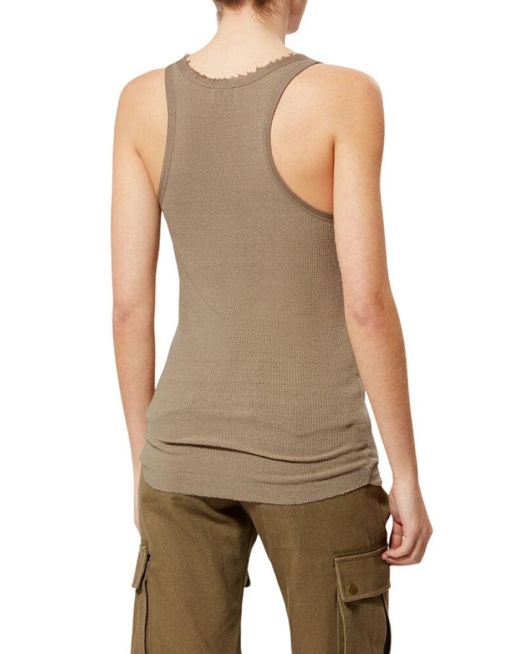 Isabel Marant Natural Scoop Neck T-Shirt