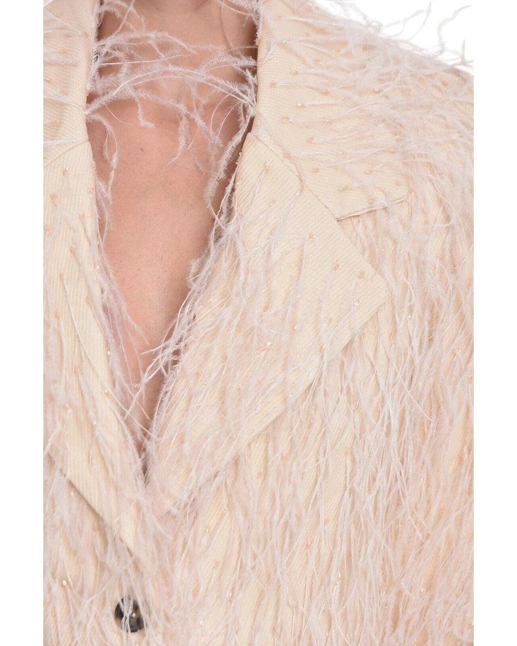 The Mannei Natural Textured Notched Lapel Blazer