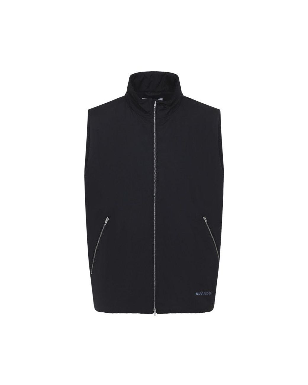 Jil Sander Blue Midnight Sleeveless Jacket for men