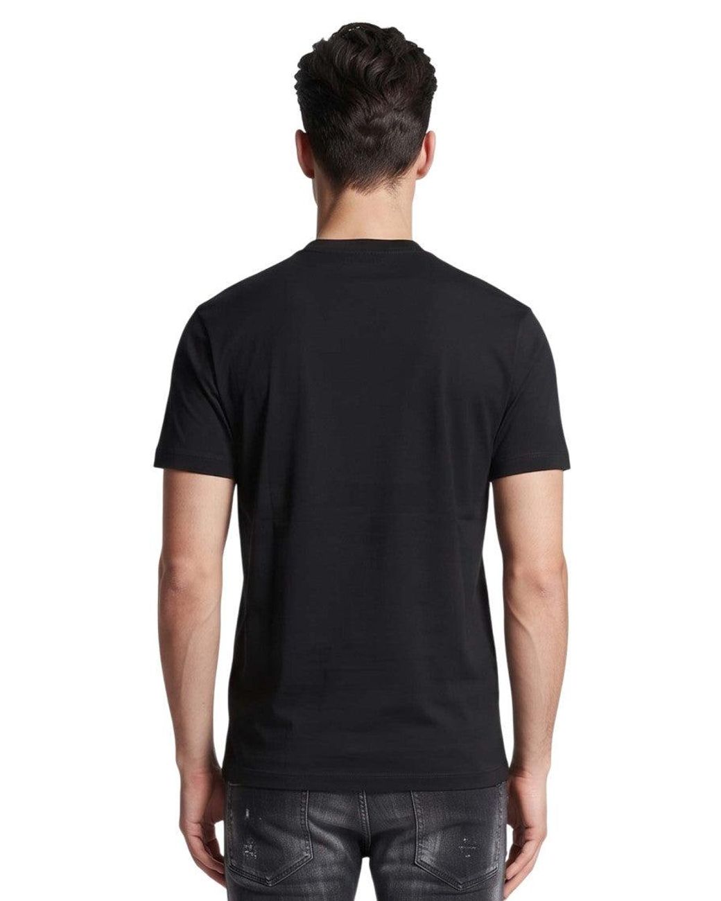 DSquared² Black Regular Logo T-Shirt for men