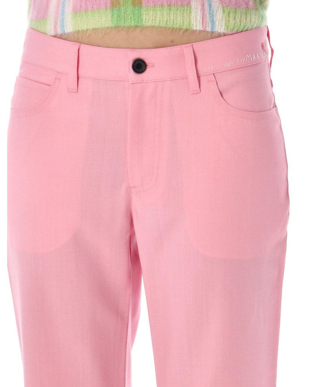 Marni Pink Cool Wool Pants