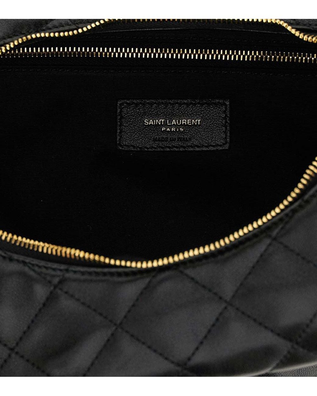 Saint Laurent Black Icare Large Hobo