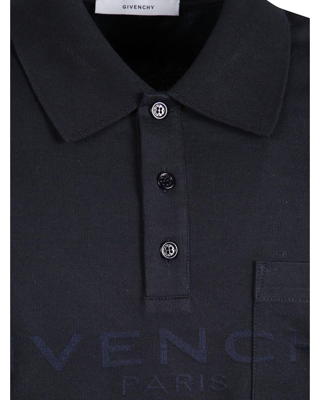 Givenchy Black Regular-Fit Polo for men