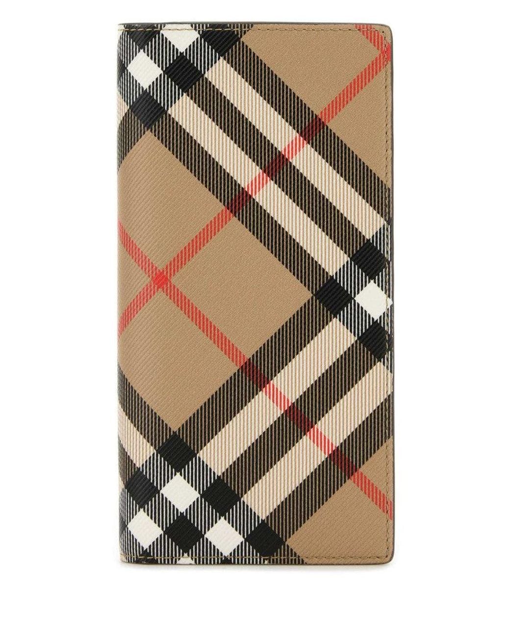 Burberry Multicolor Printed Canvas Wallet for men