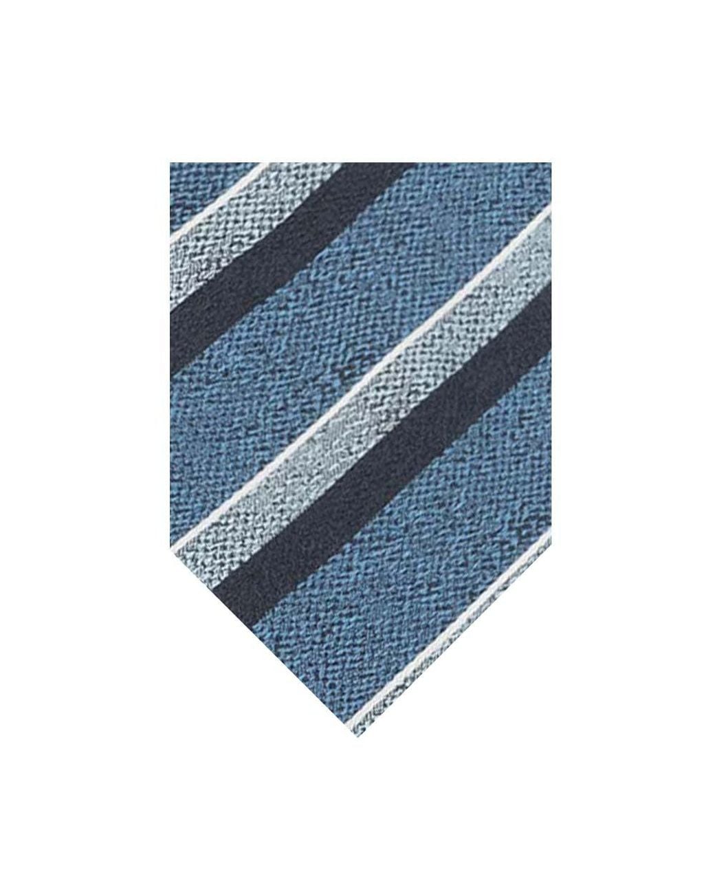 Kiton Blue Stripes Tie for men
