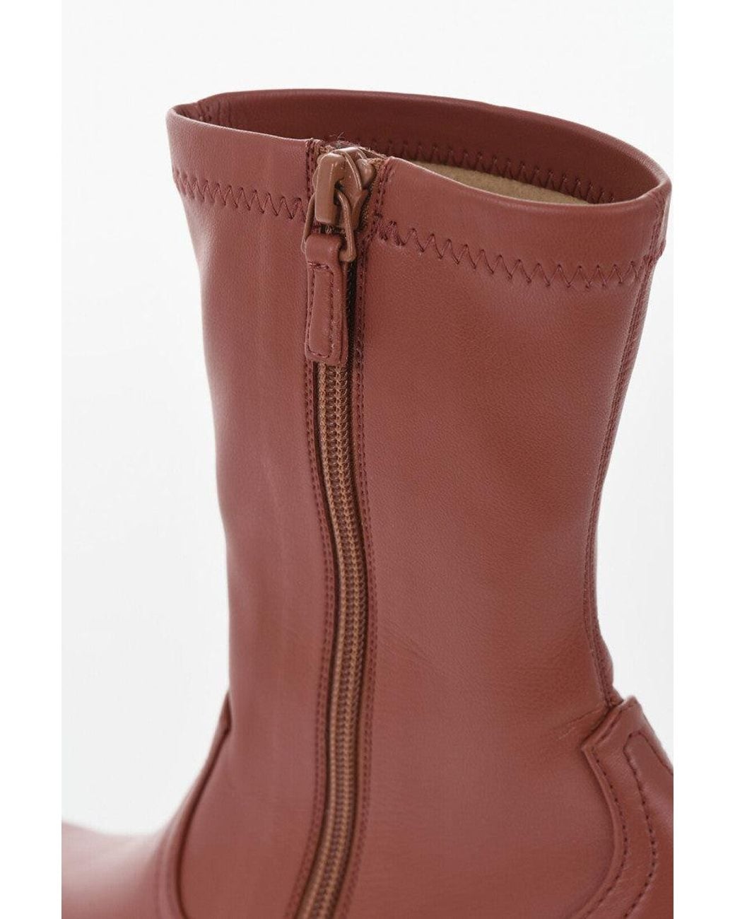 Stella McCartney Brown Western Ankle Boots