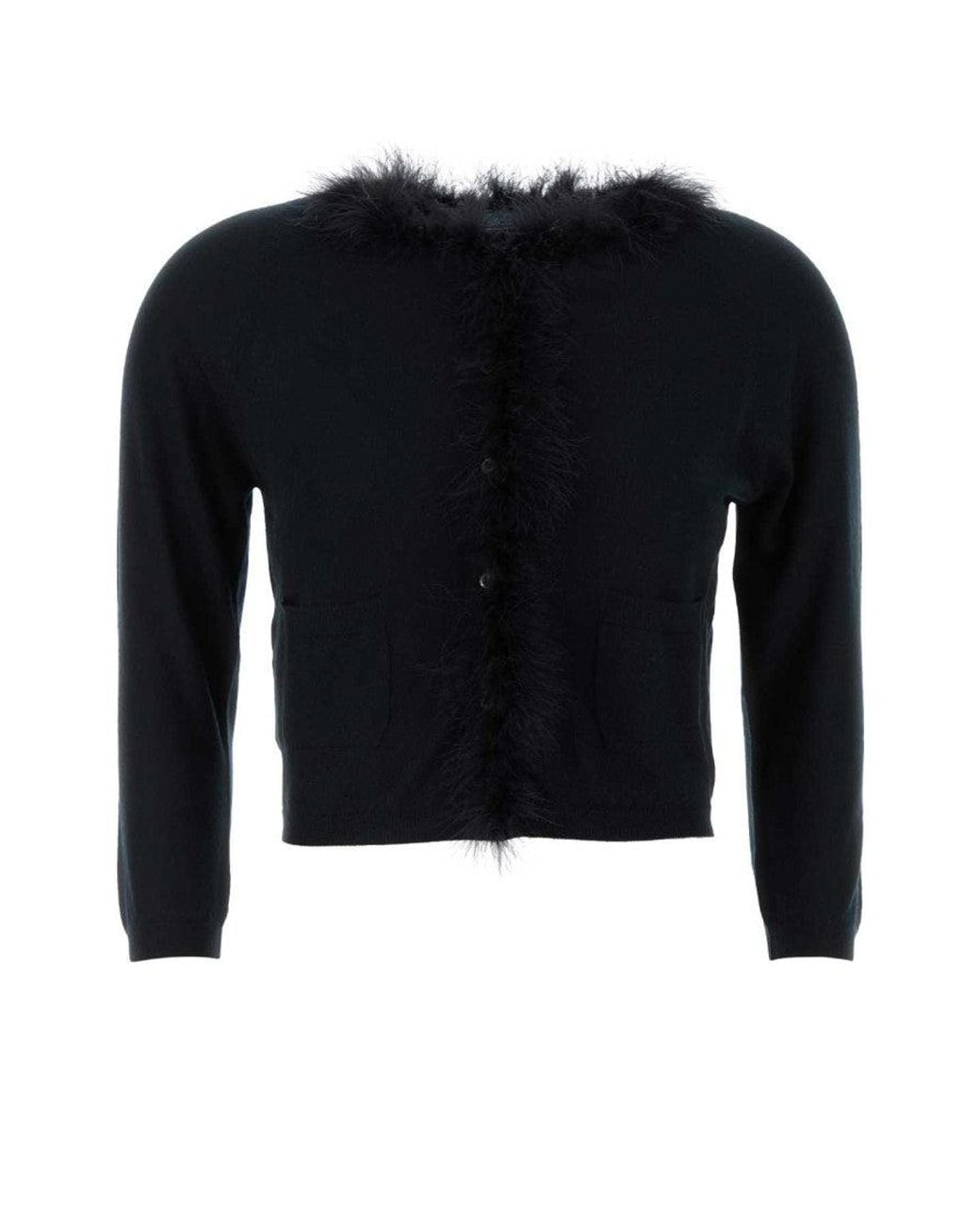 Prada Black Cashmere Cardigan