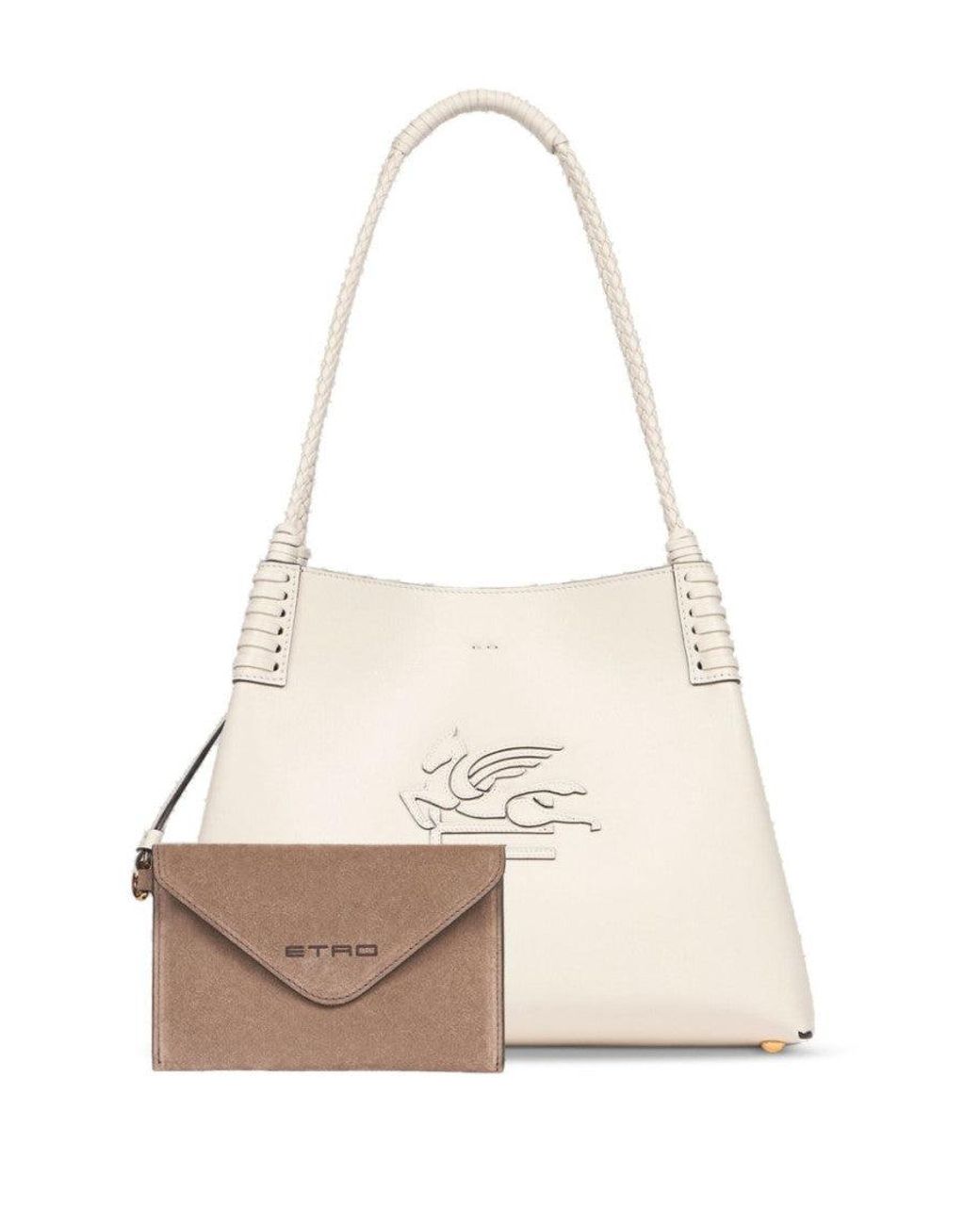 Etro White Off Libra Tote