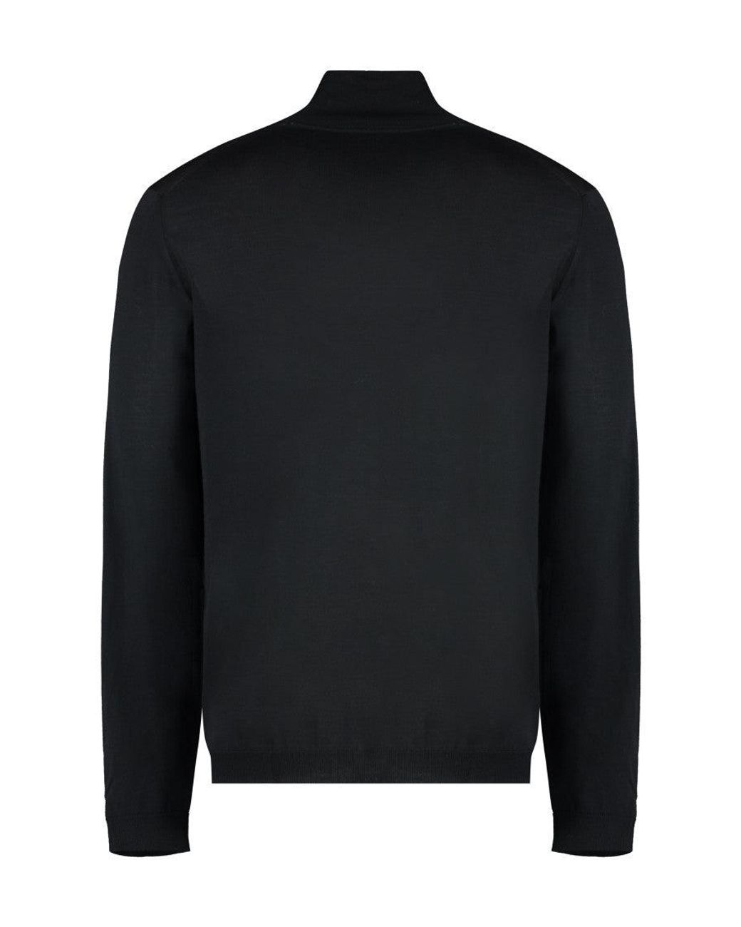 Roberto Collina Black Turtle Neck Sweater for men
