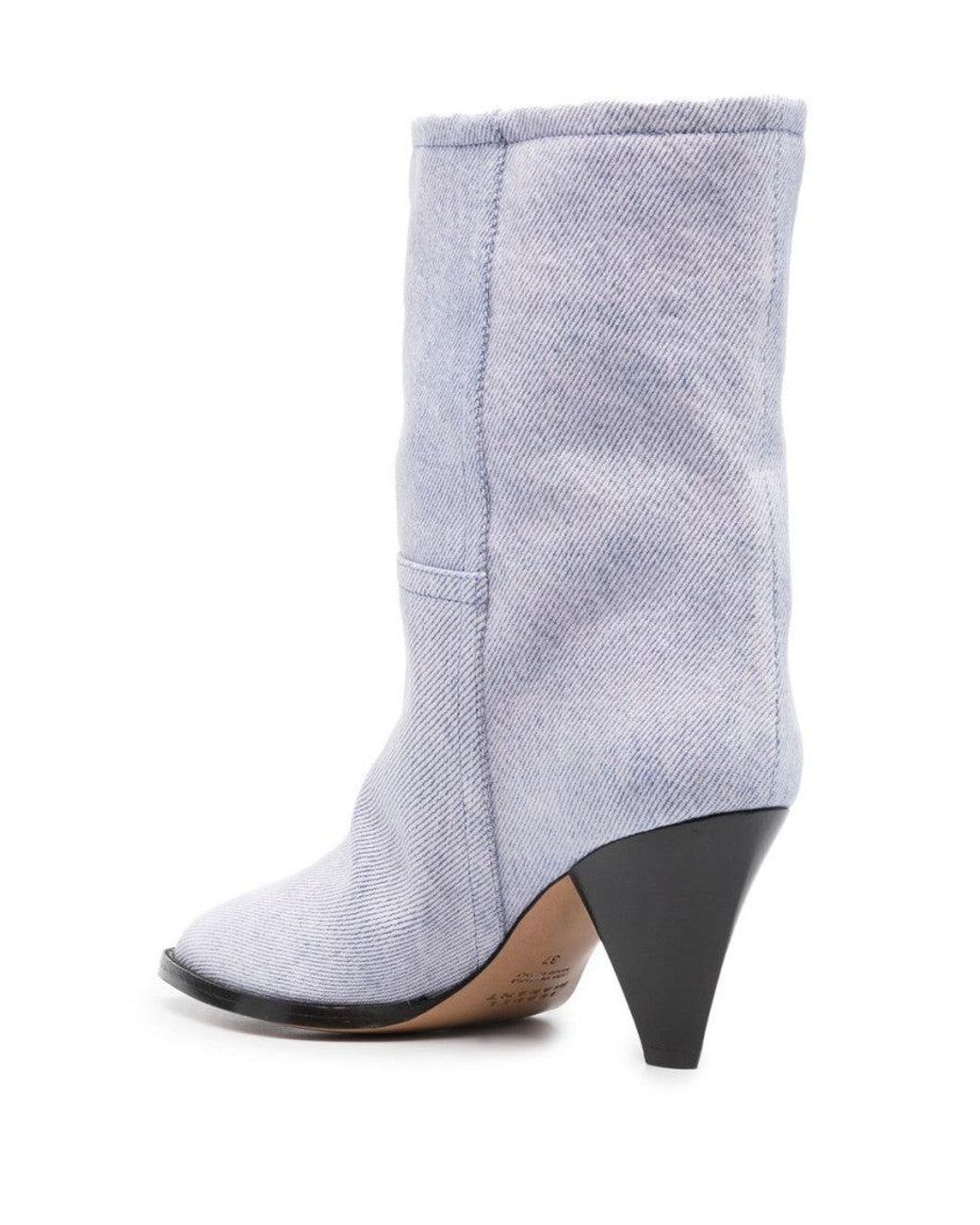 Isabel Marant White Light Rouxa Leather Boots