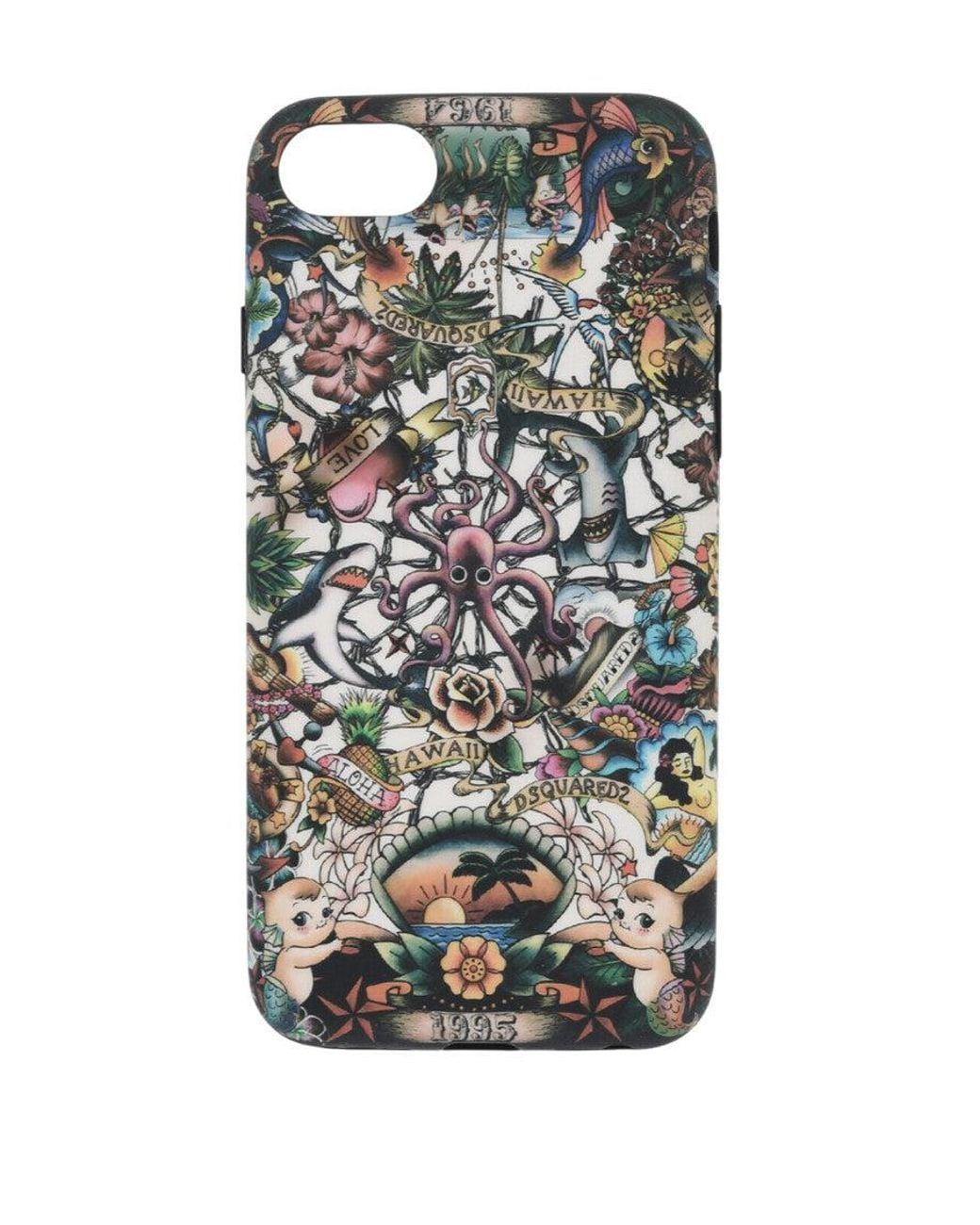 DSquared² Multicolor Printed Iphone 8 Plus Case for men