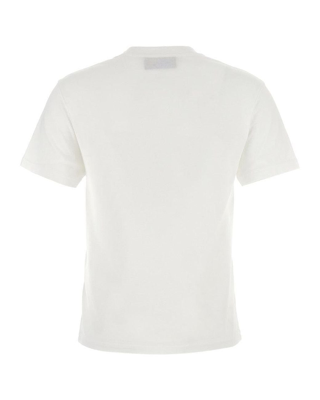 Gucci White Printed Cotton Jersey T-Shirt